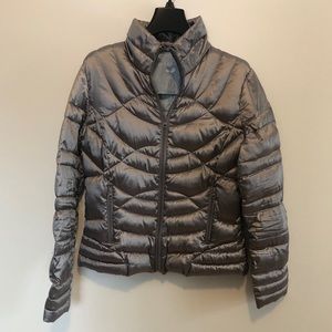 Bernardo silver bomber jacket